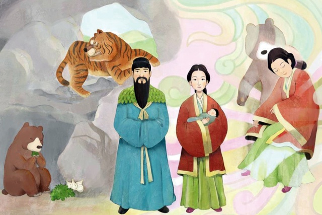 Resultado de imagen de El mito de Dangun y el origen del pueblo coreano
